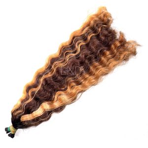 High Quality Bulk Hair Hot Selling 2025 Burmese <b>Curly</b> Customized Color <b>Bundles</b> Real Human Hair to Make Wigs - Product Image 5