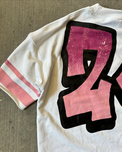 T-shirts courts à ourlet incurvé avec impression T-shirt court surdimensionné pour hommes T-shirt en polyester 100% sérigraphie personnalisé - Product Image 3