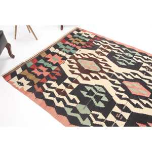 Tapis turc vintage de 5,2 x 8,4 pieds, grand tapis, tapis persan rouge - Product Image 1