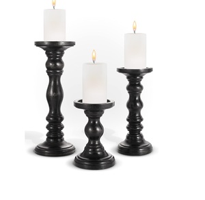 Bougeoir extérieur intérieur en bois fabriqué à la main de conception moderne prêt à l'exportation dans le monde 100% pour la décoration de la maison saint valentin - Product Image 1