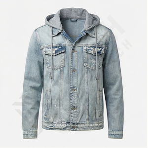 Chaqueta Vaquera Personalizable para Hombre, Relleno de Algodón, Tejido Transpirable, Suave y Cómoda, Chaqueta Vaquera para Hombre de Primera Calidad - Product Image 1