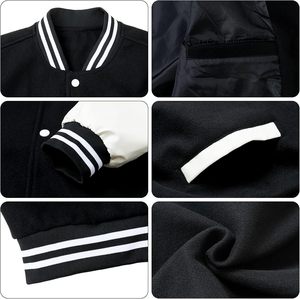 Custom Manufacturer High Quality Fashion <b>Letters</b> <b>Jacket</b> Personalized Embroidery Logo <b>Mens</b> Baseball Letterman Varsity <b>Jackets</b> - Product Image 5