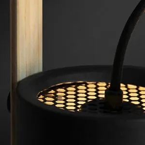 Suspension de couleur cloche avec accent en bois clair pour îlot de cuisine salle à manger café lustre design américain pour salon - Product Image 3