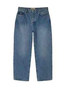 Jeans en denim ample et moderne à taille mi-haute, options personnalisables offrant une grande liberté de mouvement, matière confortable, style décontracté et élégant - Product Image 6