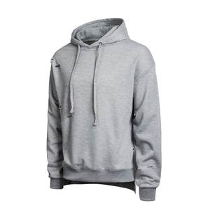 Sweat à capuche décontracté avec logo personnalisé, style vieilli vintage, sweats à capuche brodés en coton imprimé lourd - Product Image 2