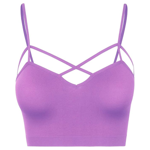 Nouveau 2025 qualité supérieure femmes Cross-Style Sport soutien-gorge Gym Fitness rembourré soutien-gorge léger gym yoga soutien-gorge - Product Image 1
