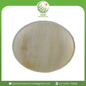100% Vaisselle jetable écologique de 30cm de feuille de palmier ronde pour OEM de service de nourriture de mariage de Tamil Nadu Inde - Product Image 2