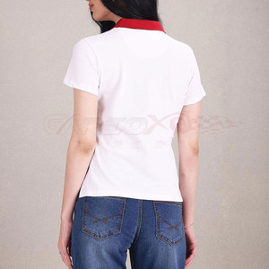 เสื้อโปโลเข้ารูปแบบคลาสสิกสำหรับผู้หญิงผ้าคอตตอนเนื้อนุ่มระบายอากาศได้ดีคอเสื้อแบบลำลองปรับแต่งโลโก้ได้ทุกวัน - Product Image 5