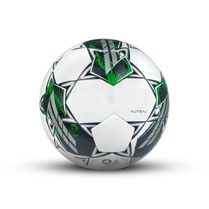 Ballon de football cousu à la main de haute qualité, ballon d'entraînement de Futsal, matériau PU durable à faible rebond, Football cousu à la main de style logo - Product Image 1