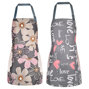 Vente en gros Tabliers de cuisine durables et réutilisables Tablier de chef imprimé-Polyester coton imperméable pour la cuisine promotionnelle - Product Image 1