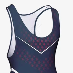 Custom <b>Men</b> Adult <b>Wrestling</b> <b>Singlet</b> Training Breathable Athletic Sleeveless Design Your Pattern Spandex/Polyester Light Weight - Product Image 3