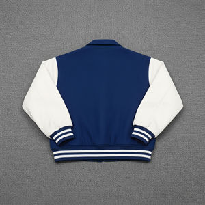 Polyester/Silk Custom Embroidered Varsity <b>Jacket</b> for Men Breathable Street Style Winter Letterman Front Logo - Product Image 5