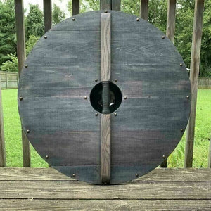 Guerrier médiéval Viking Bouclier Rond Métal Antique Imitation À La Main Gravé Bataille Usé Conception - Product Image 2