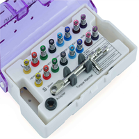 Kit d'implants dentaires, clé dynamométrique prothétique universelle, tournevis, acier inoxydable chirurgical, source d'alimentation manuelle, dentaire