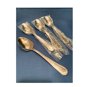 ช้อนทองเหลืองขัดเงาทำด้วยมือช้อนทองเหลืองสำหรับโต๊ะอาหารค่ำและโรงแรม - Product Image 3