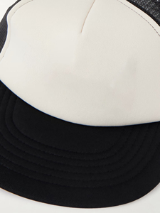 Casquette de camionneur unisexe bicolore en polyester 100% à 5 panneaux OEM/ODM Logo imprimé DTF personnalisé Mousse avant Dos Maille Mode Extérieur Hiver - Product Image 5