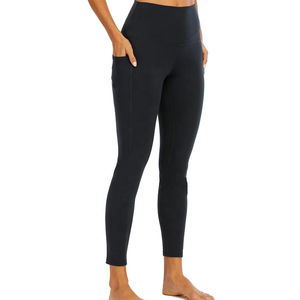 Pantalones de Yoga de cintura alta Scrunch Butt Fitness Activewear Medias Steel Blue Gym Wear Leggings para mujeres Legging Servicios OEM - Product Image 4