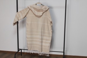 Sultan taparrabos Albornoz con capucha de secado rápido de algodón de manga larga colorido suave bata de baño de mujer Albornoz de hombre - Product Image 6