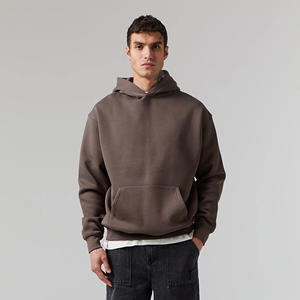Sudadera con Capucha Gris para Hombre, 100% Algodón de Alta Calidad, Gruesa, de Felpa Francesa, Personalizable, con Hombros Caídos, Estilo Holgado - Product Image 5