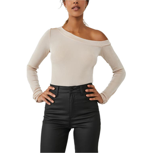 Body Monospalla Free People con Stampa Floreale Invernale, Decorazioni in Perle e Strass, Maniche Corte, Taglia S, Plus Size - Product Image 4