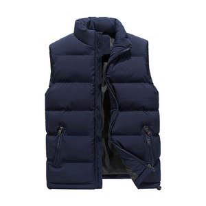 Gilet de travail pour homme grande taille été 2024, imperméable, respirant, en toile de coton écologique, manches matelassées, multi-poches, vêtements d'extérieur - Product Image 1