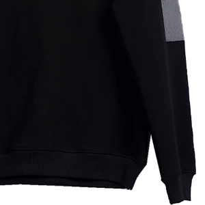 เสื้อสเวตเชิ้ตผู้ชาย/ผู้หญิง สไตล์ลำลอง สีดำฟอกสี ผ้าโพลีเอสเตอร์/คอตตอน มีกระเป๋าสีเทา คอกลม พิมพ์ลาย สไตล์สตรีทแวร์ สำหรับออกกำลังกาย - Product Image 3