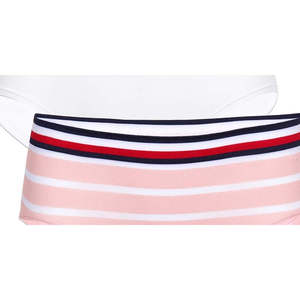 กางเกงชั้นในทอมมี่ ฮิลฟิเกอร์ แพ็คคู่ แบบไร้ตะเข็บ เอวกลาง สำหรับเด็กหญิงตัวเล็กและตัวใหญ่ สีขาว ไซส์ 6-7 - Product Image 3