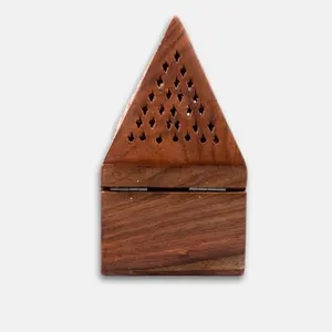 Support Loban Dhoop en bois en forme de pyramide, boîte Dhoop - Product Image 1