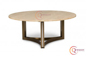 Paire élégante La table basse en bois beige Bases élégantes de Mettalic pour les espaces de vie modernes. - Product Image 2