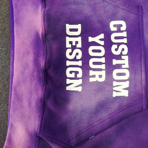 Chándal personalizado con fondo Acampanado y lavado ácido, Sudadera estampada, parche de chenilla bordado desgastado, chándal de 2 piezas hecho a medida - Product Image 2