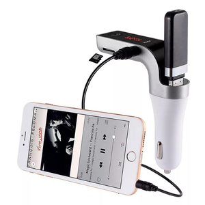 เครื่องส่งสัญญาณบลูทูธ FM สำหรับรถยนต์ พร้อมฟังก์ชั่นแฮนด์ฟรี ช่องเสียบ USB สำหรับชาร์จโทรศัพท์มือถือ และฟังก์ชั่นสเตอริโอ - Product Image 2