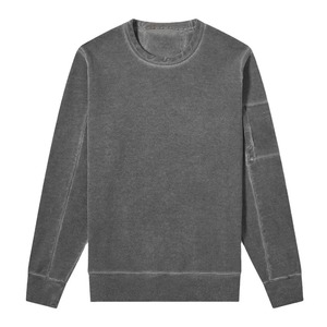 Moda personalizada de los hombres de algodón pesado Streetwear sudaderas lavado ácido Vintage pulóver Jersey - Product Image 5