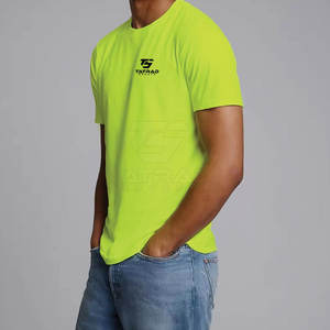 T-shirt musculaire pour homme de qualité supérieure, 100% coton, coupe classique, logo personnalisé, léger, respirant, vêtements de sport - Product Image 4