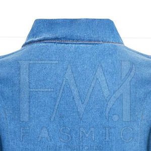 Superior Quality Women's <b>Denim</b> <b>Jackets</b> Street Wear Custom Color Breathable <b>with</b> Cotton Filling Knitted Made in Pakistan - Product Image 5