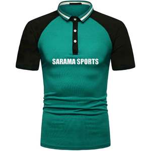 Polos de manga corta de verano logotipo personalizado transpirable botón abajo cuello Polo camiseta para Unisex - Product Image 2