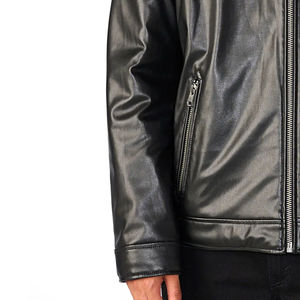 แจ็กเก็ตหนังสำหรับนักขี่มอเตอร์ไซค์ฤดูหนาวของผู้ชายกันน้ำกันลมระบายอากาศทำจากปากีสถานมาล่าสุดที่เหมาะสม - Product Image 4
