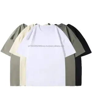 T-shirt de haute qualité pour femmes T-shirts Femmes Oversize Hombre t-shirt lourd 100% coton t-shirt pour femmes - Product Image 2