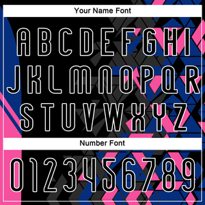 Uniforme de Voleibol Sublimado Geométrico Negro y Rosa Real Personalizado a Precio de Fábrica, Uniforme Ligero para Hombre - Product Image 5