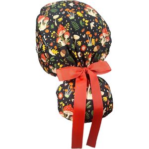 Precio al por mayor OEM Premium Cap Unisex Adultos Tie Back Cierre Hospital Uniforme Suministro Envío rápido Ropa médica Gorros de algodón - Product Image 2