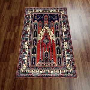 พรมลายวินเทจพิมพ์ลายแบบตุรกี พรมเนื้อนุ่มแบบไม่ถักทอ - Product Image 3