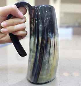 Mug à boire en corne de buffle naturelle, style Viking, pour bière, haute qualité, best-seller, prix de gros, offre spéciale - Product Image 4