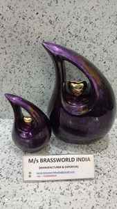 Bouteilles de crémation en forme de goutte d'eau pour adulte, pour cendres humaines, bocaux de grande taille pour hommes et femmes avec couvercle fileté inférieur, urnes artisanales - Product Image 5