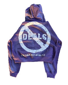 Sudadera con capucha recortada personalizada de alta calidad para hombre, sudadera de algodón de gran tamaño con diamantes de imitación, cremallera desgastada, técnica de lavado ácido, insignia básica, sudaderas con capucha - Product Image 2