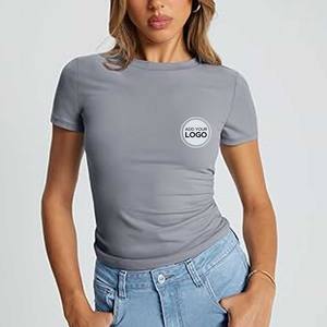 Camiseta de Mujer Next Level Apparel, Diseña Tu Propia Camiseta con Cuello Redondo, Ajuste Entallado, Personalizable - Product Image 3