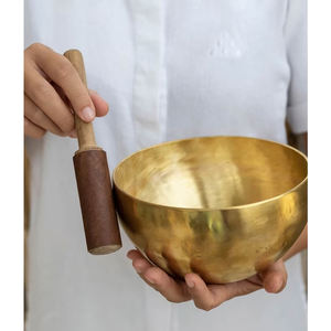 Vente chaude Nouvelle Arrivée Pur Laiton Martelé Conception Ronde Guérison Méditation Chant Son Bol Pour Yoga Thérapie Meilleure Qualité - Product Image 4