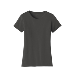 T-shirt à manches courtes pour femmes, tissu doux et respirant, décontracté, col rond, uni, pour l'été, à porter au quotidien - Product Image 5