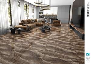 Carreaux de porcelaine à haute brillance 600x1200mm Carreaux de sol et de mur polis de luxe pour projets d'intérieur - Product Image 4