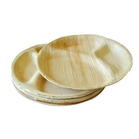 Assiettes en feuilles de palmier en gros du Vietnam Vaisselle jetable écologique fabriquée à partir de feuilles de gaine d'aréca