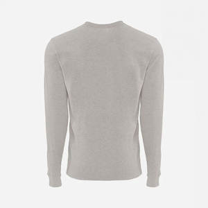 NEXT Level APPAREL unisex เสื้อยืดแขนยาวพิมพ์ลายปักโลโก้เฮเทอร์สีเทาเข้มระบายอากาศ - Product Image 4