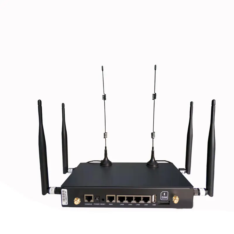 Router WiFi Ultra cepat, Router WiFi kecepatan Ultra SIM 4G 1200 Mbps dengan 4 antena eksternal dan cakupan jarak jauh